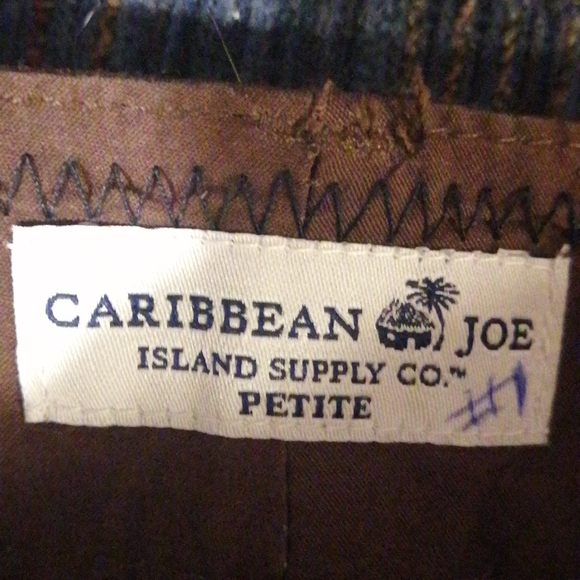 NWOT,Caribbean Joe ,dark brown ,ladies capris, size 4 petite - Picture 8 of 10